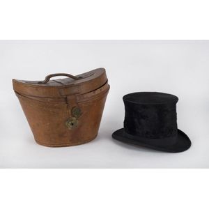 A Scottish beaver skin top hat by J. Daw of Exeter in original&hellip;