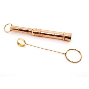 9ct rose gold cigar piercer and cigarette holder the cigarette…