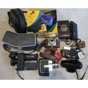 Vintage Minolta Himatic 9 & Agfa Cameras with one Canon and a…