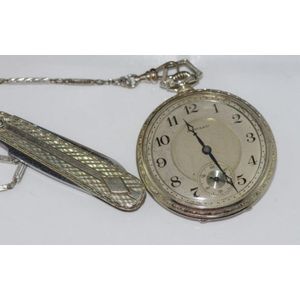 Howard 14ct Gold Watch Set with Fob Chain and Knife - Watches - Pocket ...