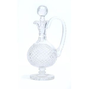 A Waterford Crystal decanter, heavily cut and of bulbous form…