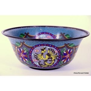 LARGE Cloisonne Bowl orders Dish Bonsai Decor