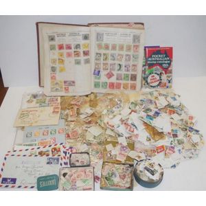 Australian pre-decimal & other stamps including Australian…