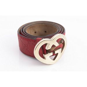 Sold at Auction: Gucci, Florence: Navy Blue & Red Stiped Canvas Gentlemans  Belt, Blue Leather Ends, Silvertone Monogram Buckle