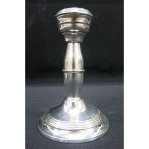 An English sterling silver candlestick, Napper & Davenport,…
