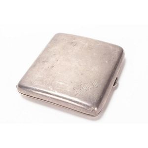 1917 George V Silver Cigarette Case with Monogram - Smoking Accessories ...