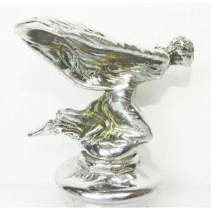 Rolls Royce bonnet figurine, upon a radiator cap. A kneeling…