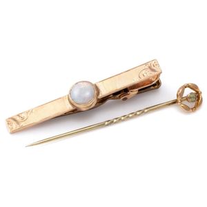 Victorian 15ct Gold & Ruby Tie Pin (108SS)