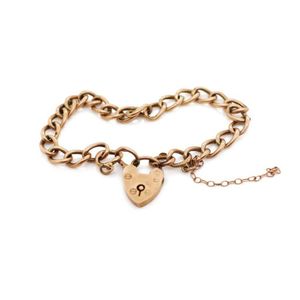 Small Ridge Padlock Aegis Chain Bracelet