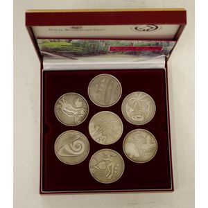 Ram fine silver 7 medallion set 'Australia's world Heritage…