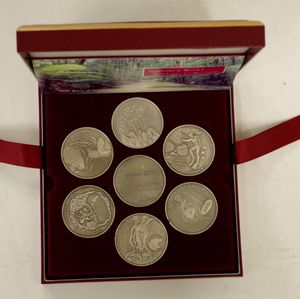 Ram fine silver 7 medallion set 'Australia's world Heritage…