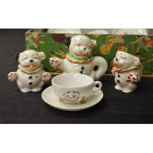 Rare boxed 'Bonzo the Dog' child's ceramic tea set comprising 4…