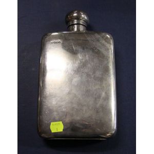 Sterling silver hip and spirit flasks - price guide and values