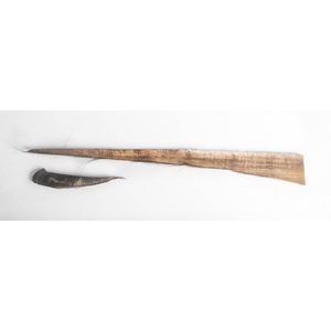 Two pieces of whale baleen, 19th century and later, the largest…