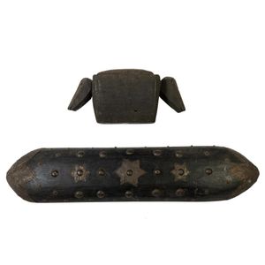 Shield (Kalimantan), Dayak, Kalimanatn, Borneo and ritual box,&hellip;