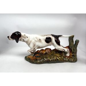 A Peggy Davies for Royal Doulton, porcelain figure of a pointer,&hellip;