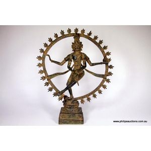 An Indian bronze figure of Shiva Nataraja - Lord of Dance, the&hellip;