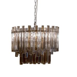 A 'Triedri' droplet chandelier for Venini, Italian, circa 1970s,…