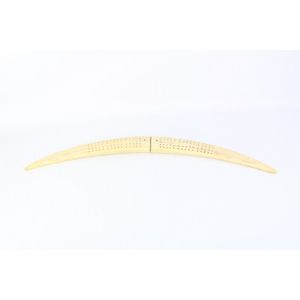 An early ivory horn cribbage board dated early 20th century or…