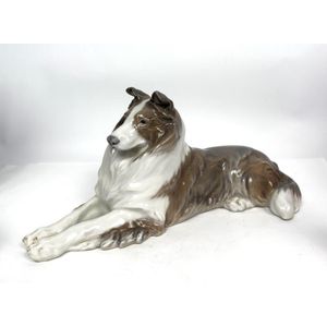 A Royal Copenhagen, Denmark porcelain figure of a Collie dog,&hellip;