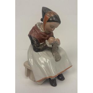 A Royal Copenhagen, Denmark porcelain figure of a Amager girl&hellip;