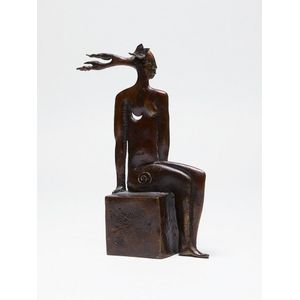 Paul Dibble, Watching and Waiting, cast bronze, 2/5, signed and…
