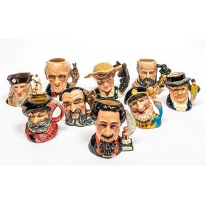 A large Royal Doulton collection of character jugs, Including…