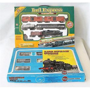 Two boxed train sets, one Airfix and other International…