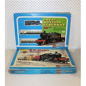 Two boxed Airfix train sets, 'Great Western Suburban' and 'B.R.…