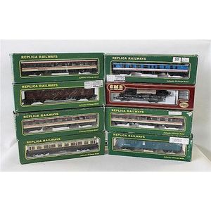 Seven replica railways passenger carriages, and one other…