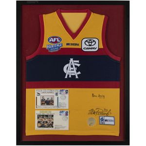 Adelaide 2005 Heritage Round jumper signed by coach Neil Craig…