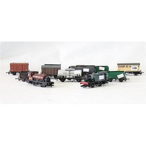 A small group of Hornby, Tri-Ang and Airfix models, including…