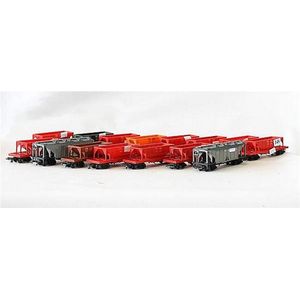 A QUANTITY OF UNBOXED AND ASSORTED TRI-ANG OO GAUGE TRANSCONTINENTAL  LOCOMOTIVES AND ROLLING STOCK