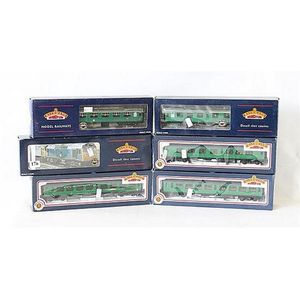 Six Bachmann models, including a locomotive and passenger…