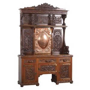 Antique oak sideboard - price guide and values