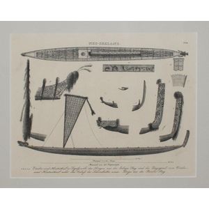 Louise Auguste de Sainson. A lithograph illustrating the Maori…