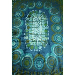 Blue Green Geometric Shag Rug by Ege Rya - Rugs & Carpets - Textiles ...