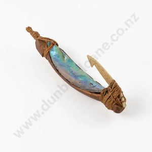 Paua Shell Trolling Fish Hook from George Emery Estate - New Zealand ...