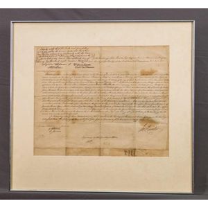 Land Grant, 1797, signed by Governor Hunter NSW. 'Whereas full…