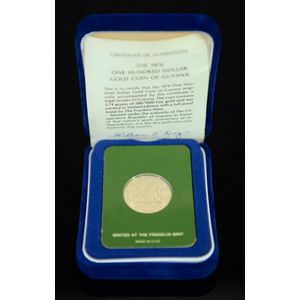 Limited Edition Guyana Gold Coins with Presentation Box - Franklin