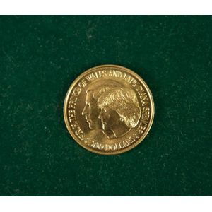 RAM $200 Royal wedding commemorative gold coin, dated 1981. In…