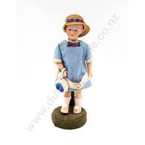 Gebruder Heubach character doll, all painted features with…