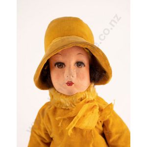 Chad valley all cloth character doll, painted features with…