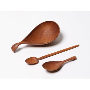 Levi Borgstrom, a collection of three wooden spoons, all with…