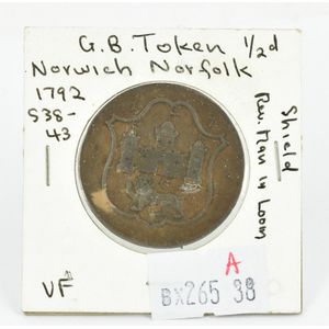 Great Britain - Norfolk: Norwich. A Conder Halfpenny commercial…