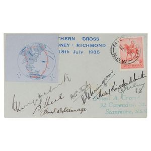The last flight of the, Southern cross, . Another example of…