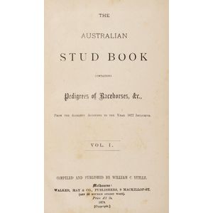 The Australian Stud Book' 1878 - 2008, Sixty-three volumes,…