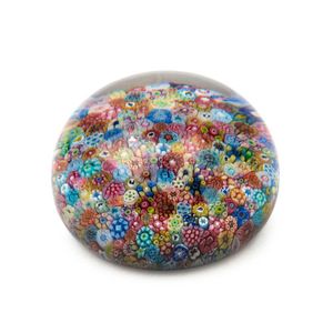 Baccarat French millefiori glass paperweight, 20th century,…