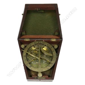 An early 19th century brass universal equinoctial sundial,…