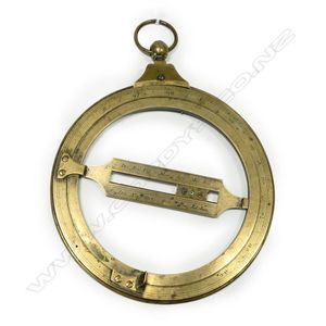 An 18th century brass 6 inch universal equinoctial ring dial…